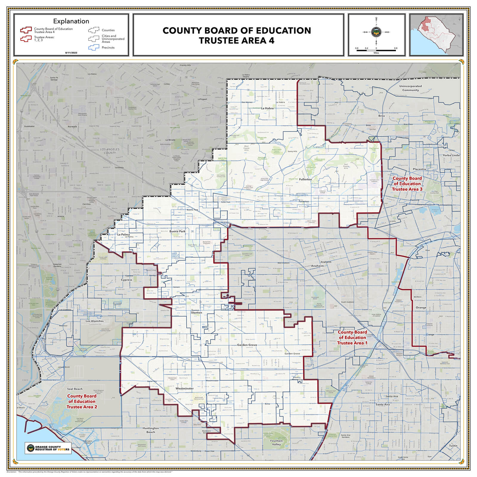 Map of OCBE District 4